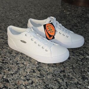 Lugz Classic White Canvas Sneakers